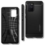 Husa Samsung Galaxy S10 Lite Silicon Spigen Carbon - imagine 2