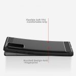 Husa Silicon Carbon Negru Pentru Samsung Galaxy S20 Ultra - imagine 2