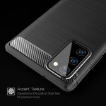 Husa Silicon Carbon Negru Pentru Samsung Galaxy S20 Ultra - imagine 5