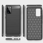 Husa Silicon Carbon Negru Pentru Samsung Galaxy S20 Ultra - imagine 7