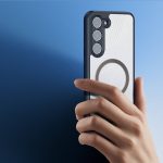 Husa Silicon Dux Ducis Aimo Mag Pentru Samsung S23 Compatibila MagSafe, Negru-Transparent - imagine 5