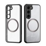 Husa Silicon Dux Ducis Aimo Mag Pentru Samsung S23 Compatibila MagSafe, Negru-Transparent
