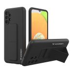 Husa Silicon Kickstand Negru Pentru Samsung Galaxy A13 5G