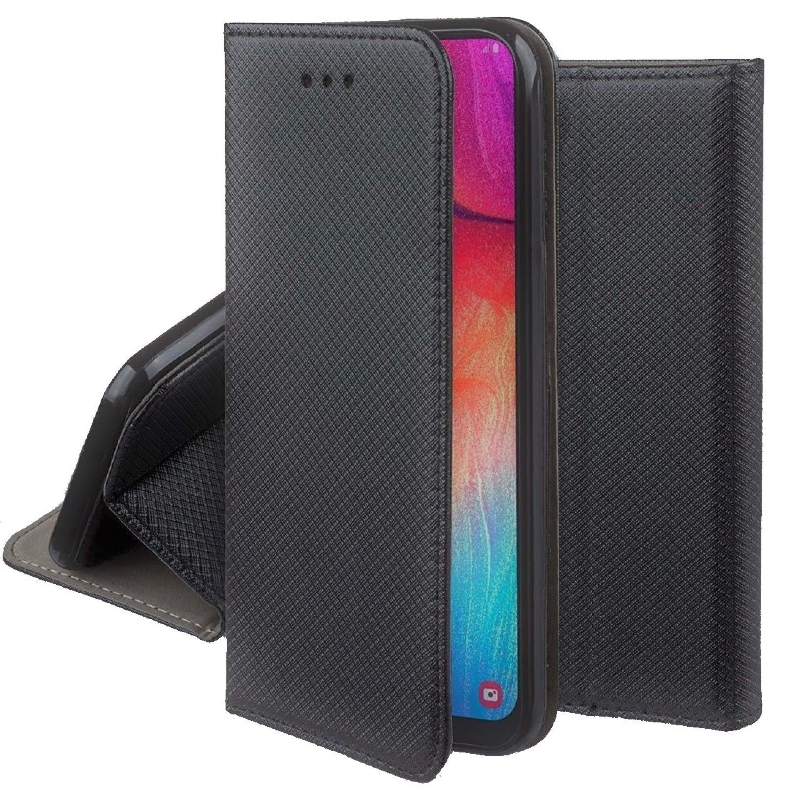 42237_66cdc9a14937b41622607673d32f5aab47f5e0840d7a1_flip_carbon1600x1600.jpg Husa Flip Smart Magnet Negru Pentru Iphone 6 Plus - imagine 1
