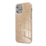 Husa Silicon Sclipici Gold Pentru Samsung Galaxy A7 2018