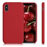 HUSA  IPHONE X/XS SILICON HIGH COPY ORIGINAL ROSU - imagine 2