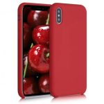 HUSA  IPHONE X/XS SILICON HIGH COPY ORIGINAL ROSU - imagine 5