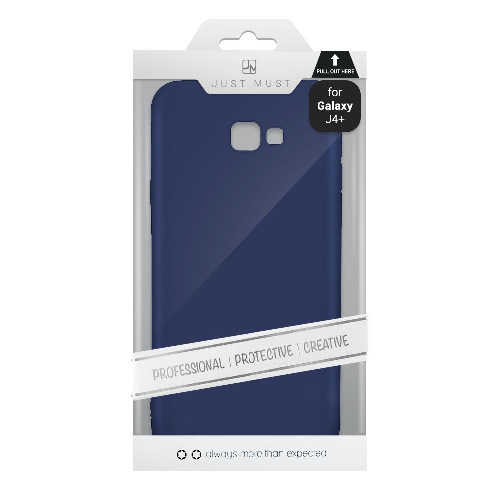 Husa Silicon Soft Albastru Pentru Samsung Galaxy J4 Plus - imagine 4