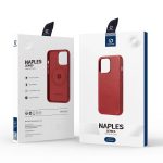 Husa Silicon Dux Ducis Naples Din Piele, MagSafe Pentru Iphone 13 Pro, Rosie - imagine 7