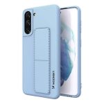 Husa Silicon Wozinski Kickstand Pentru Samsung S21, Bleu