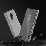 Husa Flip Clear View Gri Pentru Huawei P Smart 2019