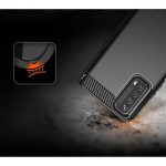 Husa Silicon Carbon Negru Pentru Huawei P Smart 2021 - imagine 3