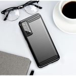 Husa Silicon Carbon Negru Pentru Huawei P Smart 2021 - imagine 5