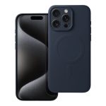 Husa Silicone Mag Cover compatibilă cu MagSafe pentru iPhone 15 Pro Max,Titanium Albastru