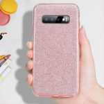 Husa Silicon Sclipici Roz Pentru Samsung Galaxy A10