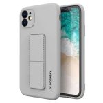 Husa Silicon Wozinsky Kickstand Pentru Samsung A22 5G, Gri