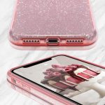 Husa Silicon Sclipici Roz Pentru iPhone 11 Pro - imagine 3