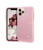 Husa Silicon Sclipici Roz Pentru iPhone 11 Pro