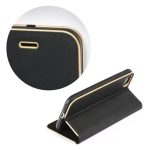 Husa Flip Insertie Aluminiu Negru Pentru Samsung Galaxy A51 - imagine 2
