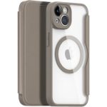 Husa Flip Dux Ducis Skin X Pro, MagSafe Pentru Iphone 14, Bej