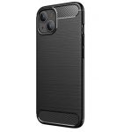 Husa Silicon Carbon Pentru Iphone 14, Neagra
