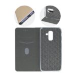 Husa Flip Insertie Aluminiu Gold Pentru Huawei P40 Lite E - imagine 4