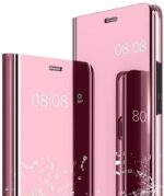 Husa Flip Clear View Roz Pentru Samsung Galaxy A70 - imagine 2
