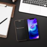 Husa Flip Insertie Aluminiu Negru Pentru Samsung Galaxy A40 - imagine 4