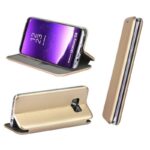 Husa Flip Elegance Gold Pentru Iphone X - imagine 4