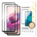 Folie de Sticla WZK pentru Xiaomi Redmi Note 11S / Note 11 / Note 10S, Full Glue, Neagra