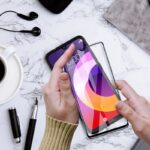 Folie de Sticla Flexibila Pentru Huawei P Samart 2021, Full Face, Full Glue, Neagra - imagine 5