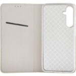 Husa Flip Smart Magnet Gold Pentru Samsung Galaxy A8 2018 - imagine 4