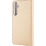 Husa Flip Smart Magnet Gold Pentru Samsung Galaxy A8 2018 - imagine 2