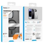 Husă HOCO cu MagSafe AS3 pentru iPhone 15 Plus, transparentă și neagră - imagine 2