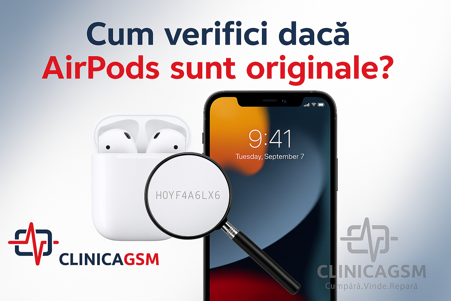 Clinica Gsm airpods originale sau fake